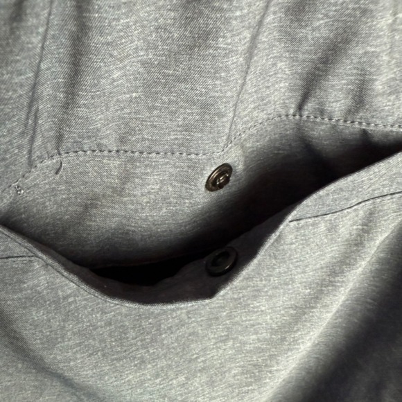 Abercrombie & Fitch Stretch Shorts - Slate Blue - Athletic Gym Casual Medium‎ - Picture 5 of 5